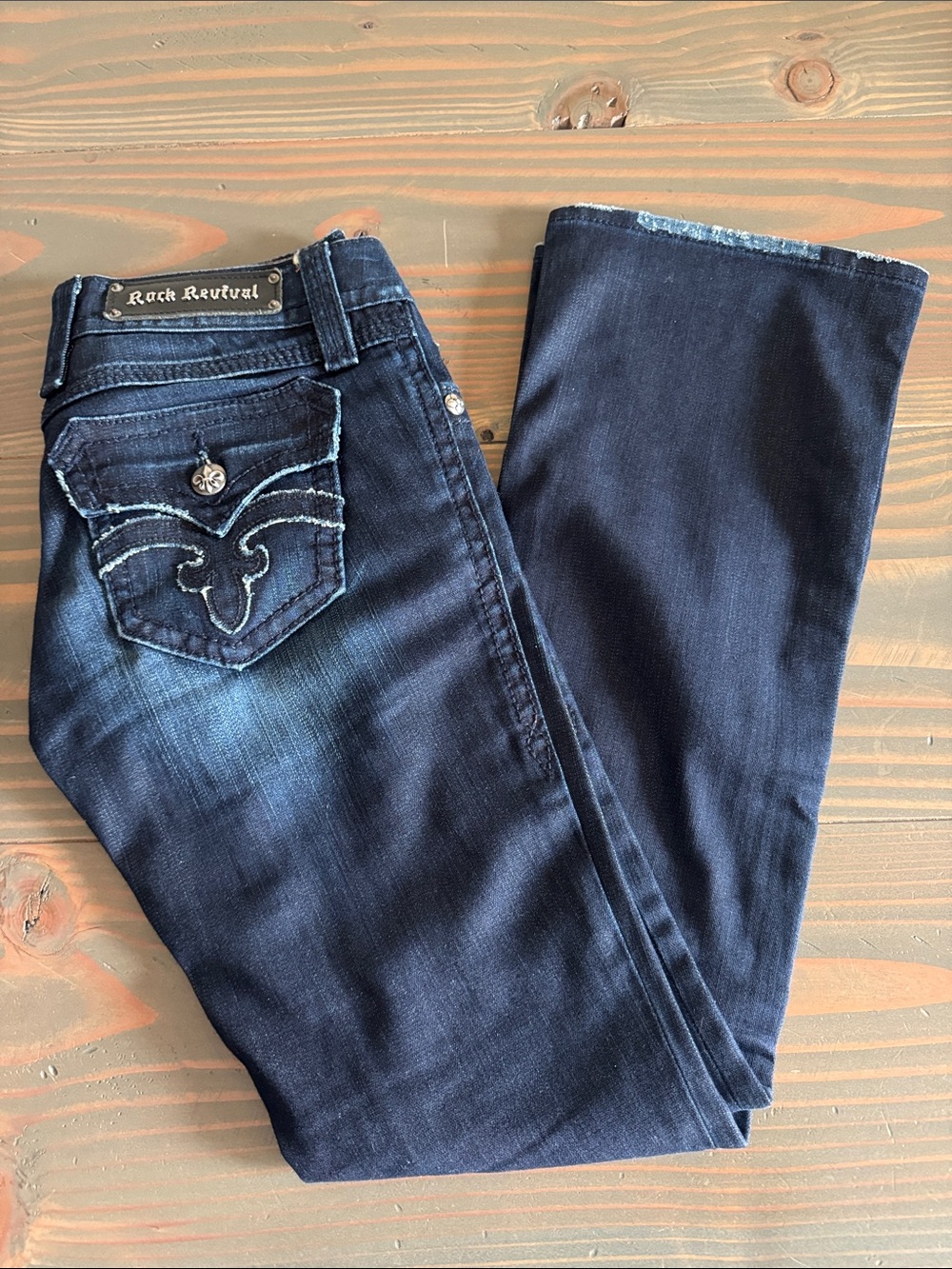 Rock Revival Women's Dark Indigo Boot Cut Jeans